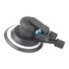 Product image of PCL's prestige air palm sander which is all black except for a white ring around the edge.