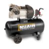 Product shot with a white background of the Black Nuair 50L Lubricated Air Compressor