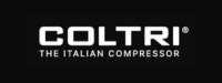 Black and white logo for Coltri 'The Italian Compressor'