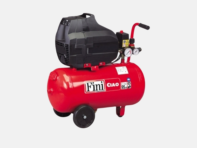 Red Fini Ciao direct drive air compressor in the Fini compressor range